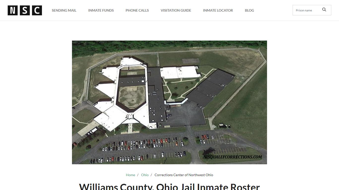 Williams County, Ohio Jail Inmate Roster